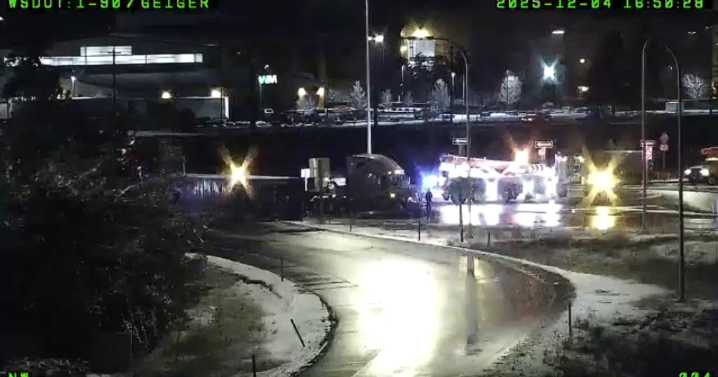 TRAFFIC ALERT: Crash closes I-90 on-ramp roundabout on South Grove Road