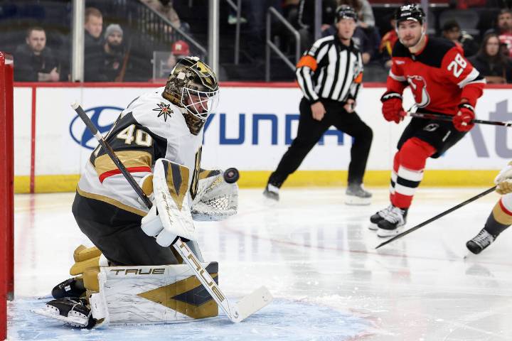 Golden Knights, Akira Schmid open road trip with shutout of Devils