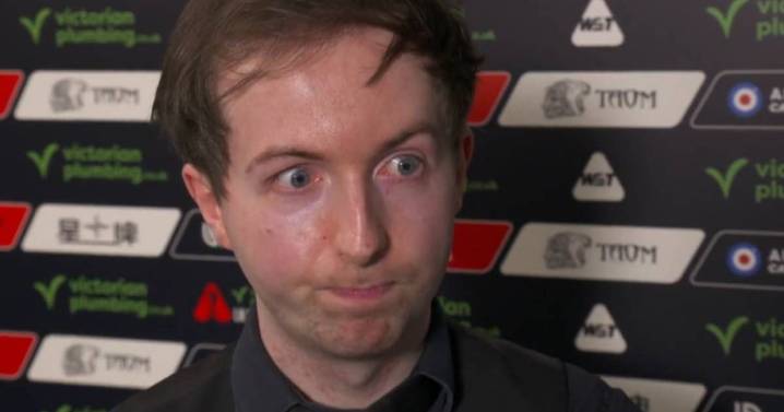 UK Championship star fights back tears over dad's death and tells interviewer 'don't start'