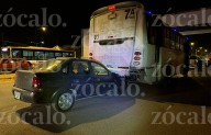 Conductor sufre malestar y choca por alcance contra ruta urbana en la colonia Valencia