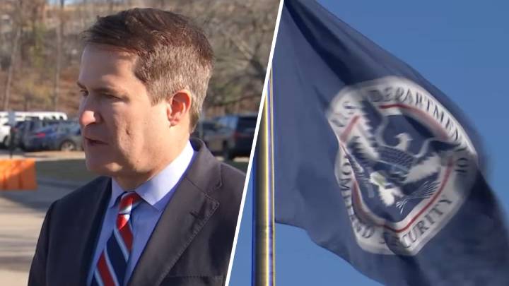 Seth Moulton inspects ICE facility in Burlington, Mass.