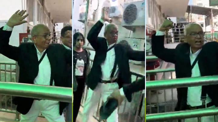 WATCH | Adv Rakesh Kishore, who threw shoe at ex-CJI B.R. Gavai, attacked with slippers at Delhi court