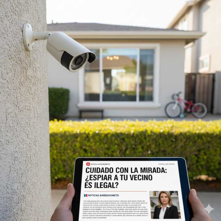 Cuidado con la Mirada: ¿Sabías que apuntar cámaras a la propiedad de su vecino es ilegal?