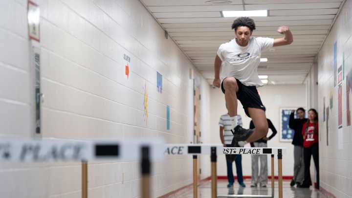 Morris Tech launches winter track program, without a track or field