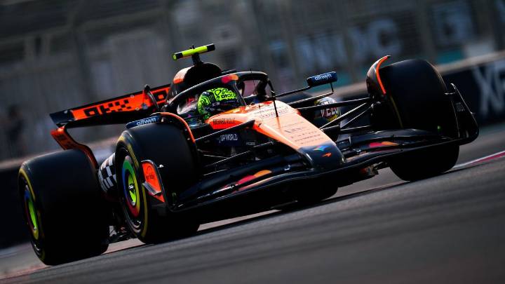 Lando Norris domina las dos primeras sesiones de libres en Abu Dabi
