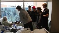UNO baseball visits patients at Methodist Hospital