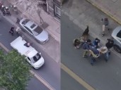 Fuga de película en Santiago: motochorro escapa en camión tras brutal detención ciudadana