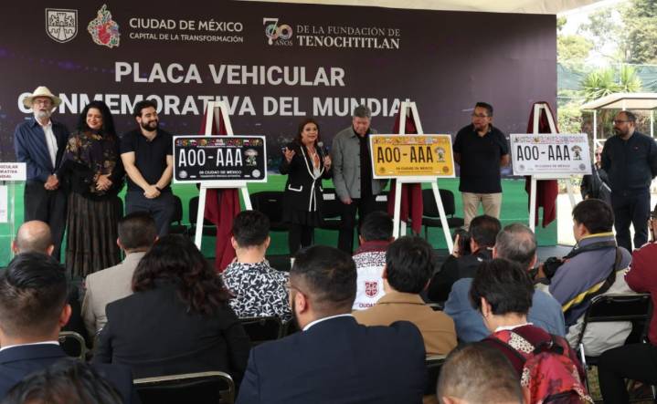 ¿Fan del futbol? CDMX tendrá placas vehiculares conmemorativas del Mundial de 2026; aquí te decimos cómo puedes tener una