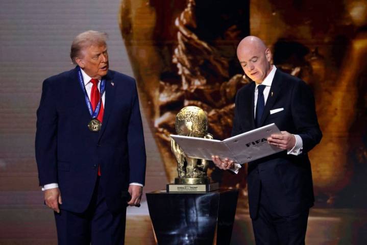 Trump awarded inaugural FIFA Peace Prize at 2026 World Cup draw ceremony