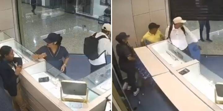 Se conoció el video del momento exacto del asalto a joyería en centro comercial de Bucaramanga: así se vivió el intento de hurto
