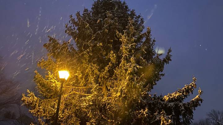 Accumulating snow ahead overnight into Tuesday