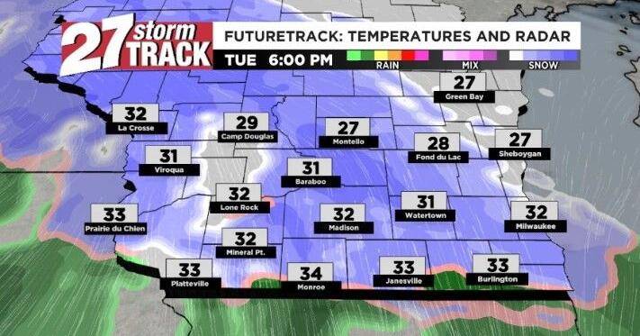 Tracking Wintry Mix for this Afternoon into Tomorrow Morning