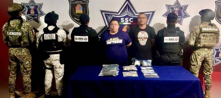 Detienen a tres narcomenudistas con casi 300 dosis de enervantes en Cancún