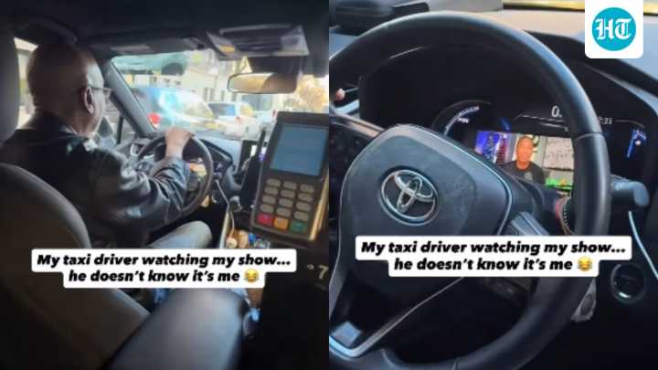 US journalist surprises taxi driver watching his own show during ride. Watch