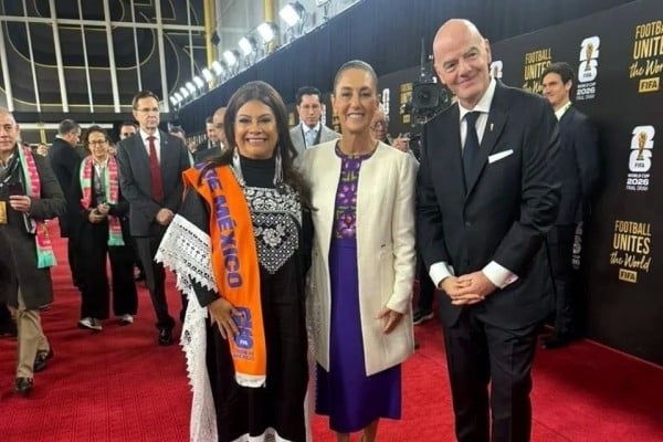 Acuden Sheinbaum y Brugada a sorteo del Mundial