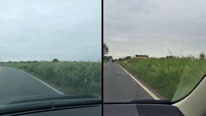 Ruta 11: mientras se espera la concesión, los yuyos de la banquina ya tapan los carteles que advierten sobre los radares