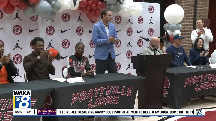 WATCH: Two Prattville Lions sign Division I Football Scholarships