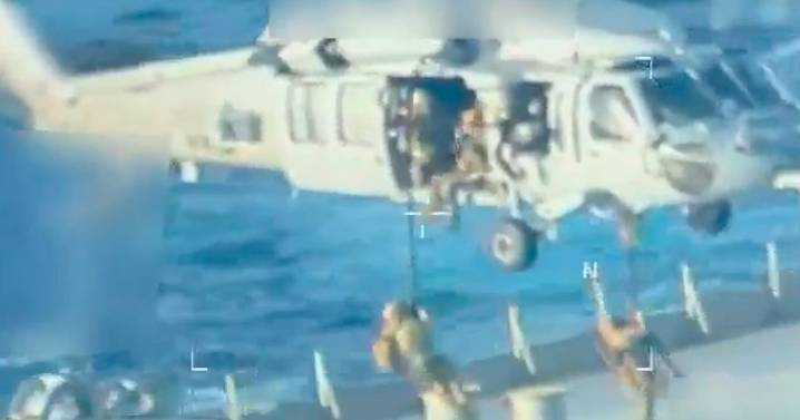 Difunden video del momento en que EE.UU. incauta buque petrolero frente a Venezuela