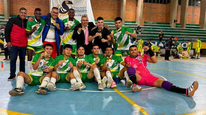 Los Andes se queda con el oro en fútbol de salón en los Juegos Departamentales