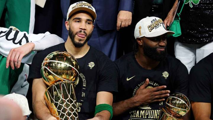 Celtics’ Jayson Tatum gets 100% real on how he felt about Jaylen Brown winning NBA Finals MVP