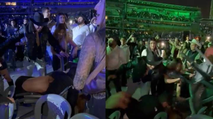 Cruda pelea en pleno concierto de Grupo Firme en Bogotá; video dejó en evidencia a mujeres que se fueron a golpes