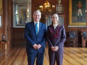 Recibe Sheinbaum a próximo presidente del CCE