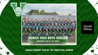 Venice High boys soccer voted November's Herald