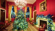 This year's White House Christmas decorations include 50 trees, 10,000 butterflies