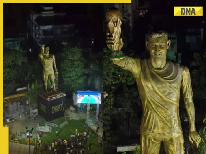 Watch: Kolkata unveils 70-foot Lionel Messi statue as city prepares for GOAT's