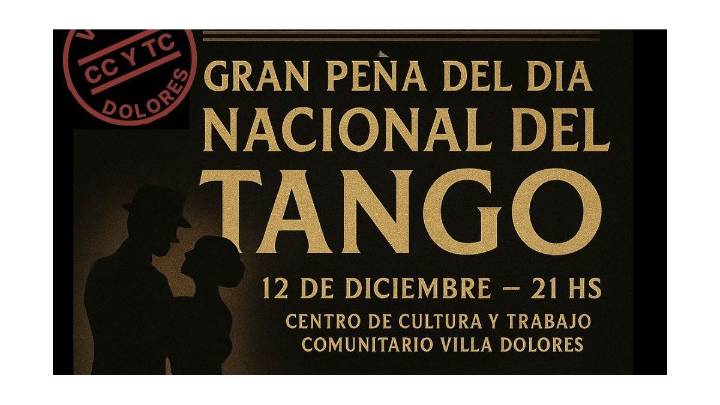 Se realizará una "gran peña" por el Día Nacional del Tango