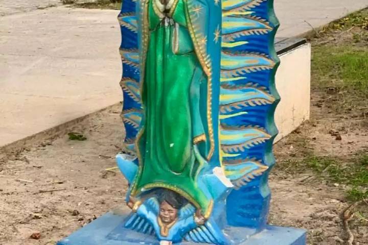 Indignación en Playa del Carmen: Encuentran imagen de la Virgen de Guadalupe “sin cabeza"
