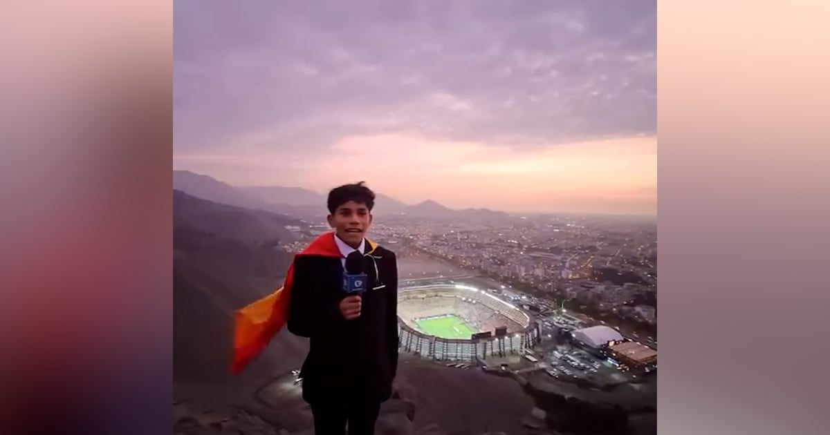 No lo dejaron entrar al estadio: joven narró la final de la Copa Libertadores desde un cerro en Lima