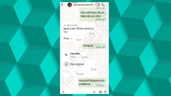 Mazón escribió desde 'El Ventorro' que "igual a las 19:00 h" se acercaba al CECOPI, pero llegó a las 20:28 horas