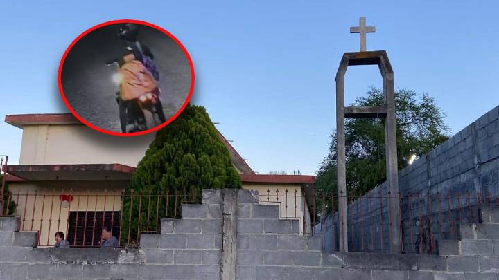 Hombre se roba campana de iglesia en Montemorelos, Nuevo León