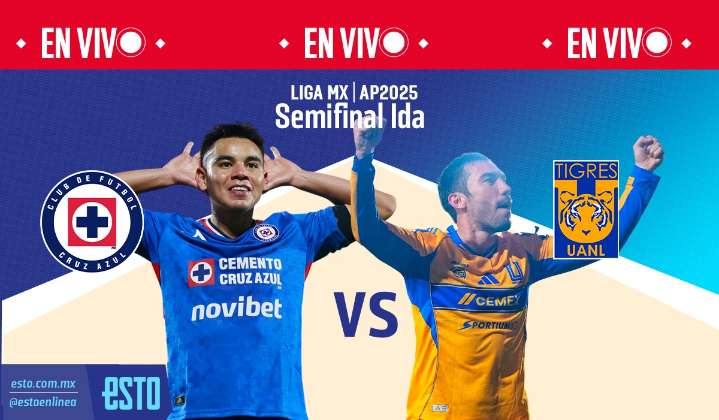 Cruz Azul vs Tigres: Sigue en vivo el partido de la semifinal de ida del Apertura 2025 de la Liga MX