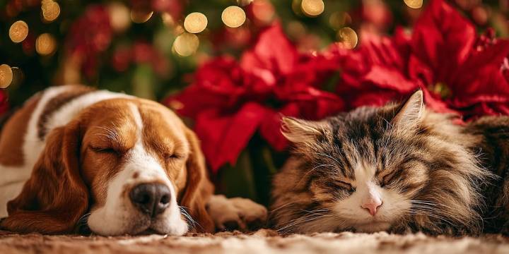 ¿La Nochebuena es tóxica para perros y gatos? Qué riesgos implica y por qué debes mantenerla alejada de tus mascotas
