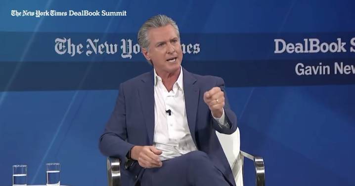 Gavin Newsom Roasts CEOs to Their Faces for Bending the Knee to Donald Trump