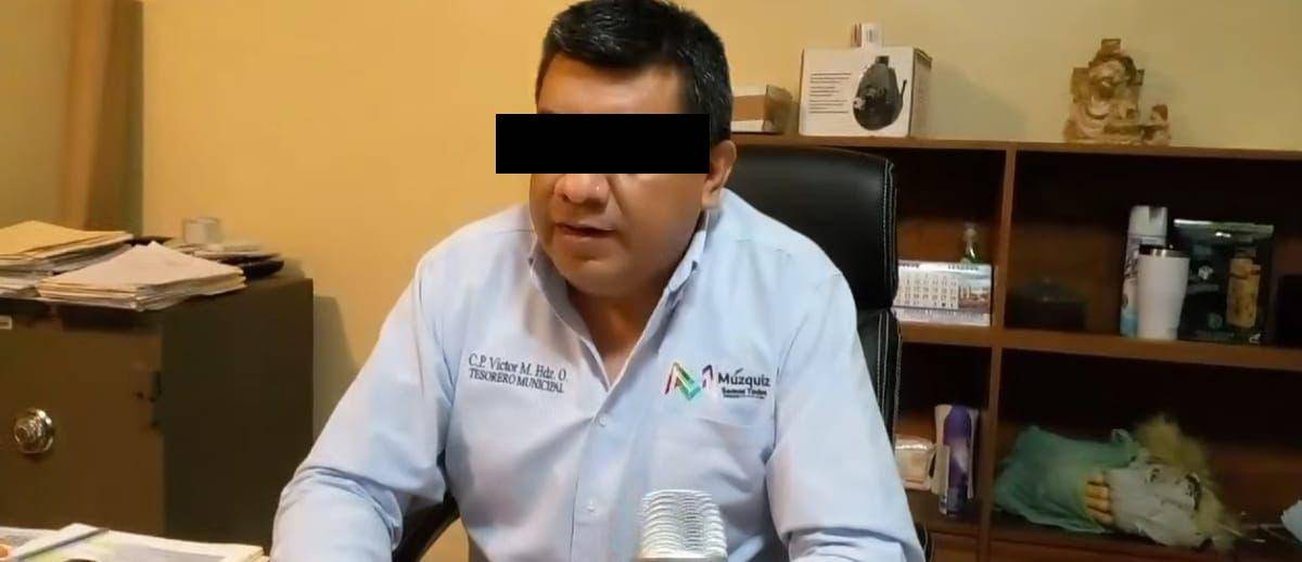 Dan arraigo y brazalete a ex tesorero de Múzquiz tras proceso por desvío de recursos