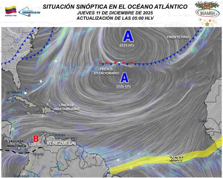 Cielo nublado y algunas zonas con lluvias en gran parte del...