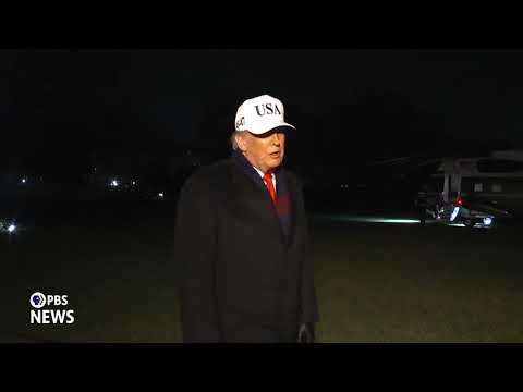 WATCH: Trump calls deadly shooting at Brown University 'a terrible thing' and 'a shame'