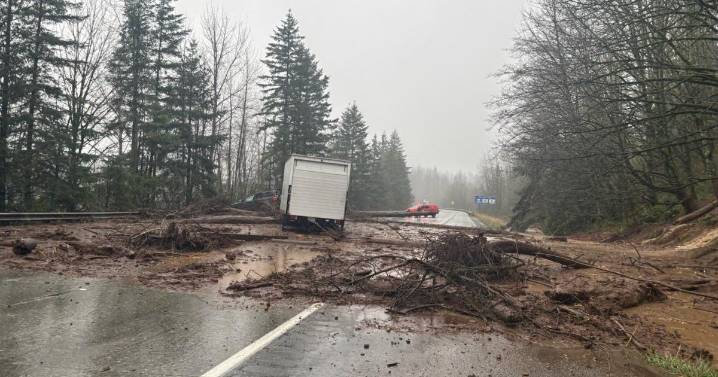 Heavy rain and flooding causing major road closures in Washington State