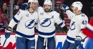 Lightning's D'Astous shows flash in dream night win at Bell Centre