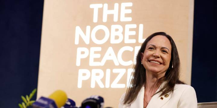 María Corina Machado reaparece en Oslo tras recibir el Premio Nobel de la Paz: "Durante más de 16 meses no he podido abrazar ni tocar a nadie"