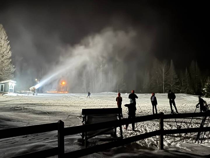 All smiles at the North Bay Nordic Ski Club due to early start