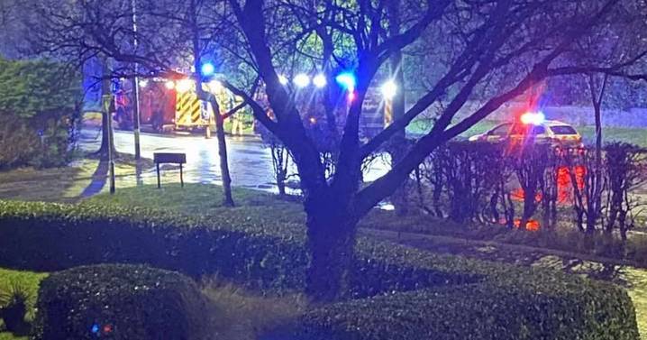Woman taken to Royal Stoke after crash on road outside crematorium
