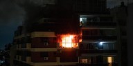 Las imágenes del impresionante incendio que se desató en un edificio en Caballito