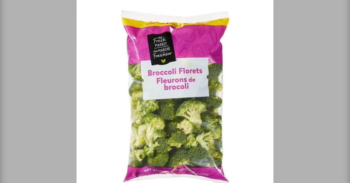 Broccoli florets recalled in six provinces over salmonella risk