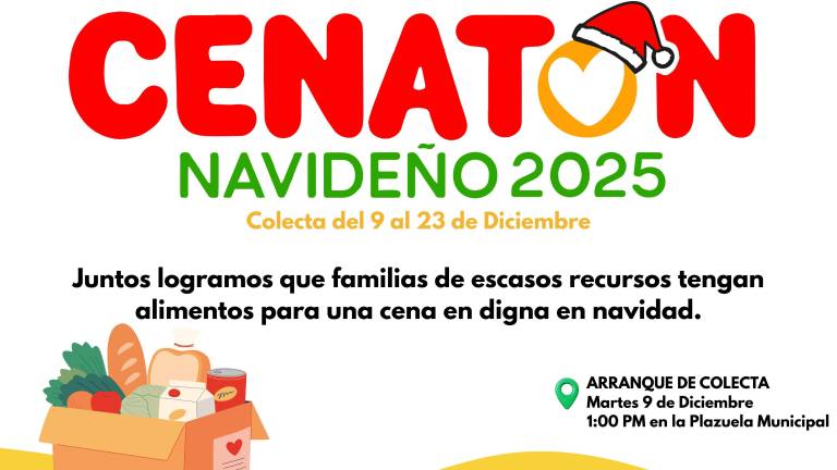Elota arranca el Cenatón Navideño 2025 para apoyar a familias vulnerables
