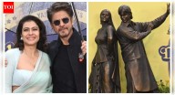 Shah Rukh Khan and Kajol unveil Raj and Simran statue at Leicester Square to mark 30 years of 'DDLJ'; say 'We wanted to tell a story about love...'