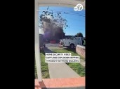 Home security video captures explosion ripping through building